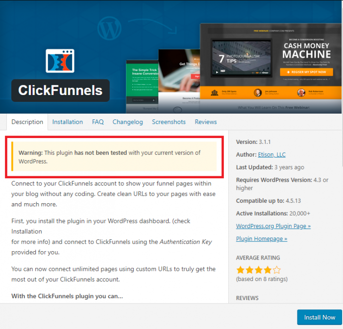 WordPress ClickFunnels Plugin