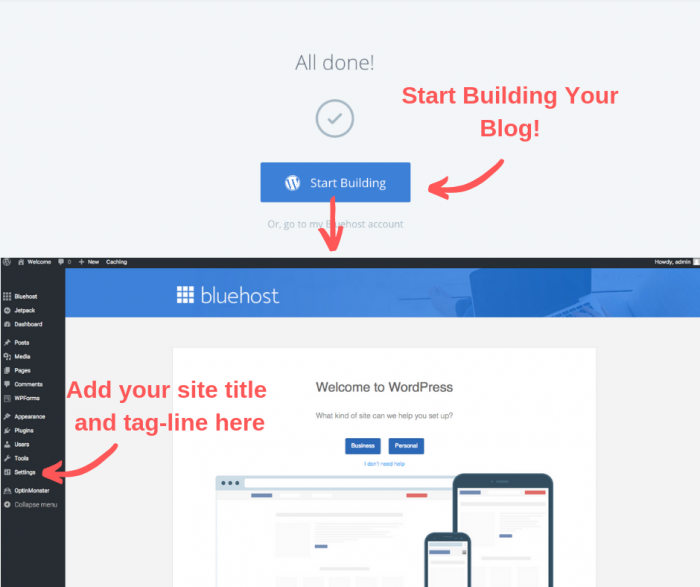 Start Building a WordPress Blog!