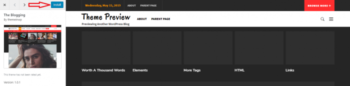 WordPress Theme Details & Preview