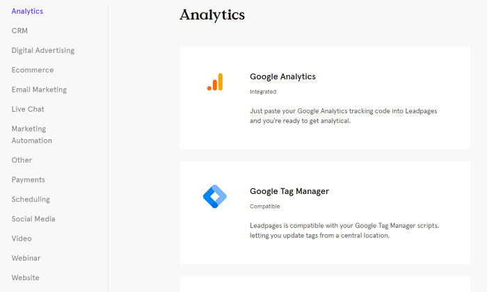 Leadpages vs ClickFunnels integration