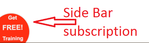 Side Bar subscription for email list building