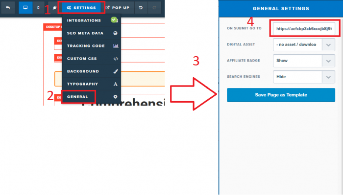 clickfunnels page menu add hoplink to cb passive income workshop