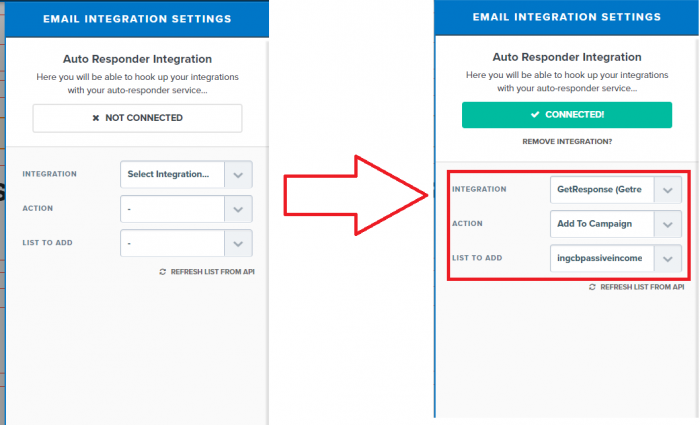getresponse clickfunnels opt in integration