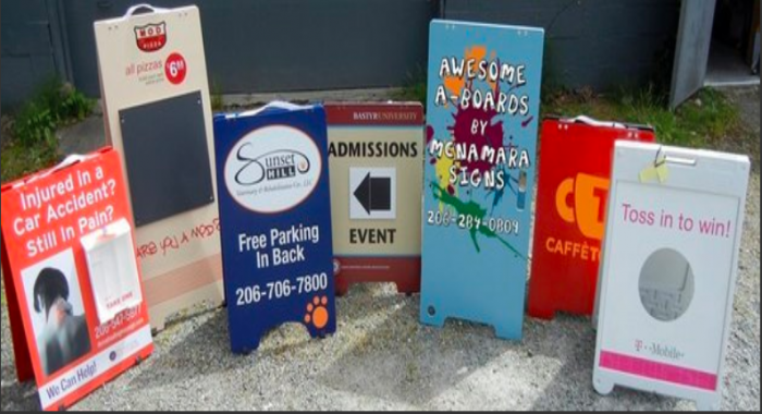 Best Email Marketing List Building Strategies with sandwich boards